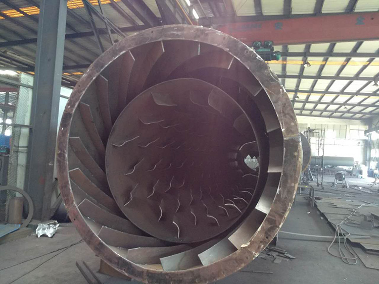 三筒烘干机内部构造  